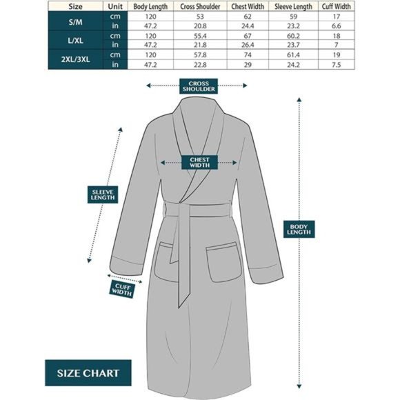 Fleece Robe For Women, Plush Warm Bathrobe Womens, Fluffy Soft Spa Long Robe - Picture 3 of 7